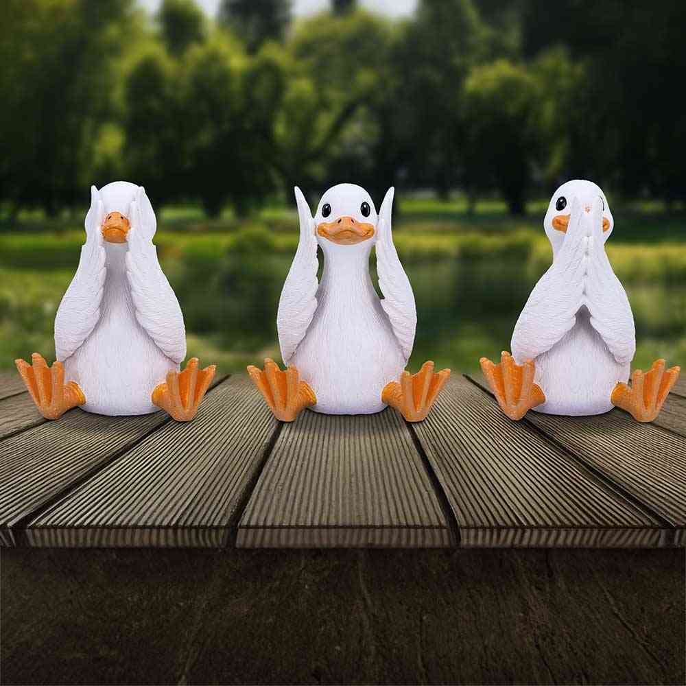 Nemesis Now - Three Wise Geese Dekorative Figuren - Mehrfarben